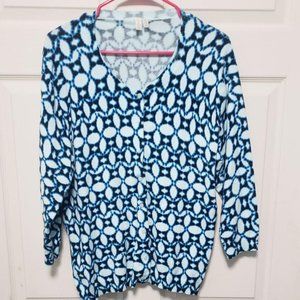 Madison Women's button front 3/4 sleeve cardigan sweater size XL